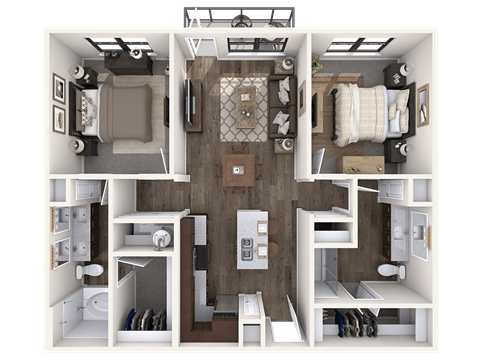 The Wall Street Lofts in Midland, Texas B1 Floor Plan